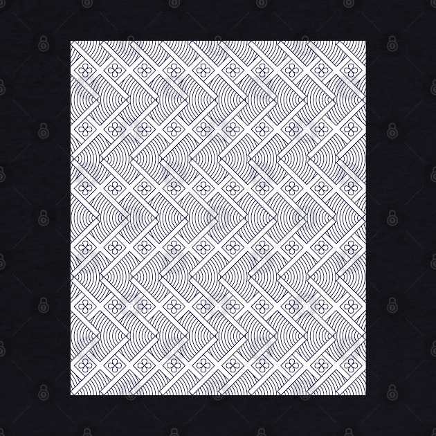 X overlap pattern in Japanese traditional pattern style by SDPP